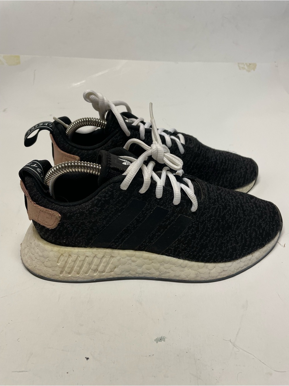 Adidas Shoes Women size 7 NMD R2 Athletic Low Sneakers B96387 Pink Black Fabric